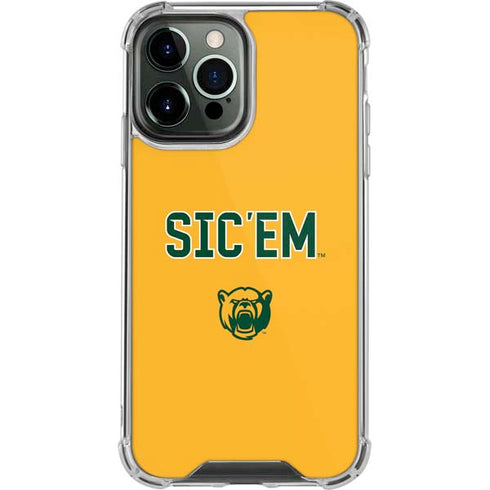 Baylor University Sic Em iPhone 14 Pro Max Clear Case