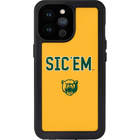 Baylor University Sic Em iPhone 14 Pro Max Waterproof Case