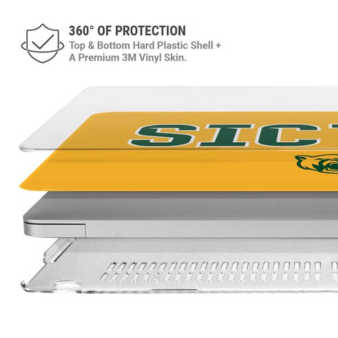 Baylor University Sic Em MacBook Air 13in M1 (2021) Case plus Skin