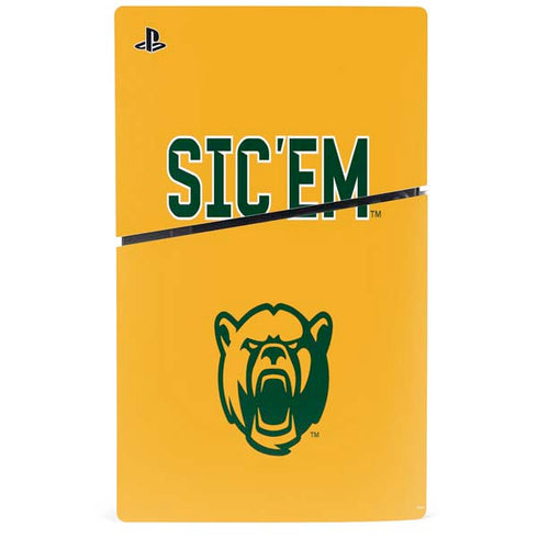 Baylor University Sic Em PS5 Slim Digital Edition Bundle Skin