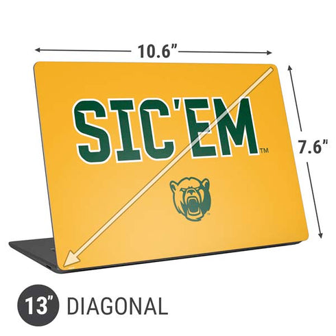 Baylor University Sic Em Universal Laptop 13in (10.6 x 7.6in) Skin