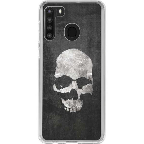 Silent Skull Galaxy A21 Clear Case