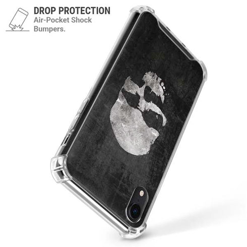Silent Skull iPhone XR Clear Case