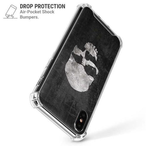Silent Skull iPhone XS Max Clear Case
