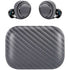 Silver Carbon Fiber Specialty Texture Material Amazon Echo Buds Skin