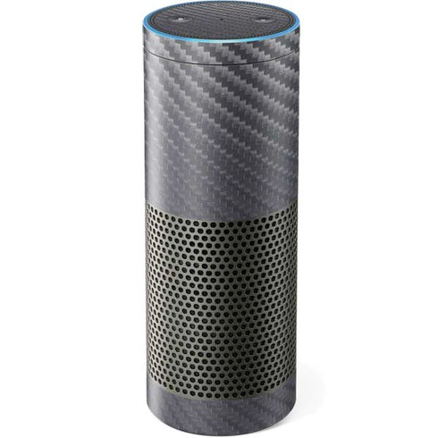 Silver Carbon Fiber Specialty Texture Material Amazon Echo Skin