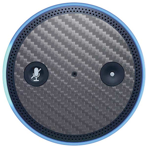 Silver Carbon Fiber Specialty Texture Material Amazon Echo Skin