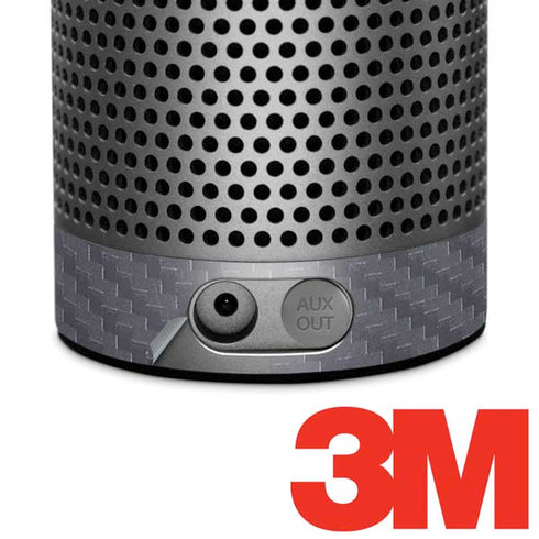 Silver Carbon Fiber Specialty Texture Material Amazon Echo Skin