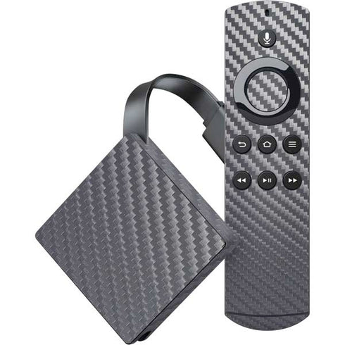 Silver Carbon Fiber Specialty Texture Material Amazon Fire TV Skin