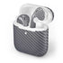 Silver Carbon Fiber Specialty Texture Material Apple AirPods 2 Skin