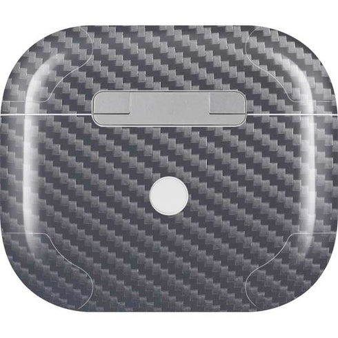 Silver Carbon Fiber Specialty Texture Material Apple AirPods (3rd Gen 2021) Skin
