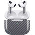 Silver Carbon Fiber Specialty Texture Material Apple AirPods (3rd Gen 2021) Skin