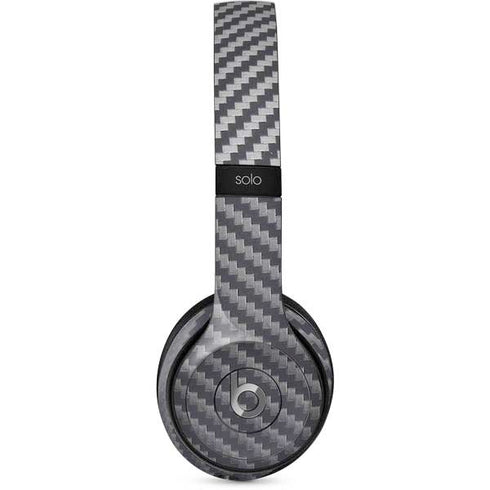 Silver Carbon Fiber Specialty Texture Material Beats Solo 2 Wired Skin