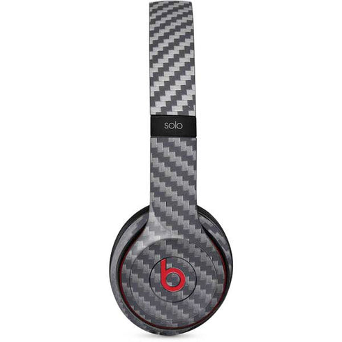 Silver Carbon Fiber Specialty Texture Material Beats Solo 2 Wireless Skin