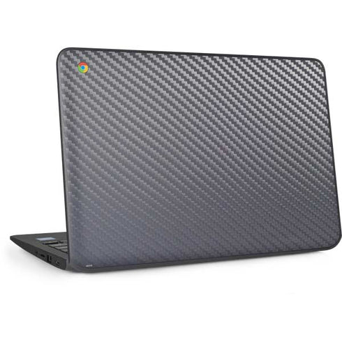 Silver Carbon Fiber Specialty Texture Material HP Chromebook Skin