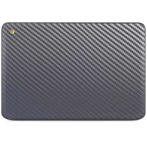 Silver Carbon Fiber Specialty Texture Material HP Chromebook Skin