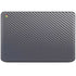 Silver Carbon Fiber Specialty Texture Material HP Chromebook Skin