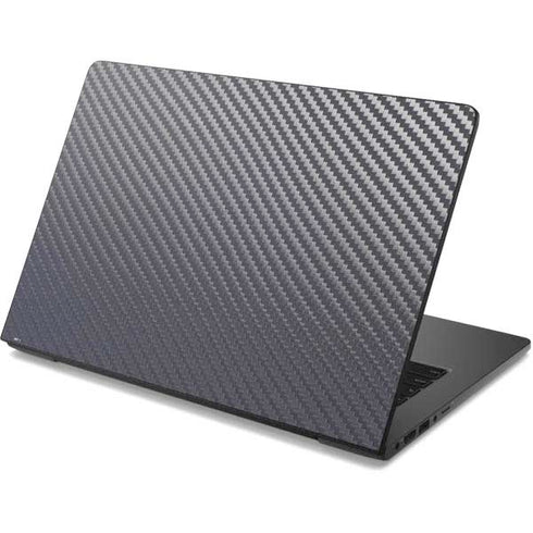 Silver Carbon Fiber Specialty Texture Material Dell Chromebook Skin