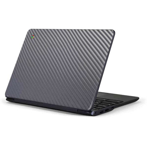 Silver Carbon Fiber Specialty Texture Material Samsung Chromebook Skin
