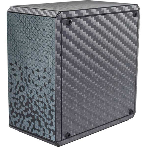 Silver Carbon Fiber Specialty Texture Material Cooler Master MasterBox Q300L Mini Tower Skin