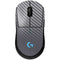 Silver Carbon Fiber Specialty Texture Material G Pro Wireless Gaming Mouse Skin