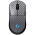Silver Carbon Fiber Specialty Texture Material G Pro Wireless Gaming Mouse Skin