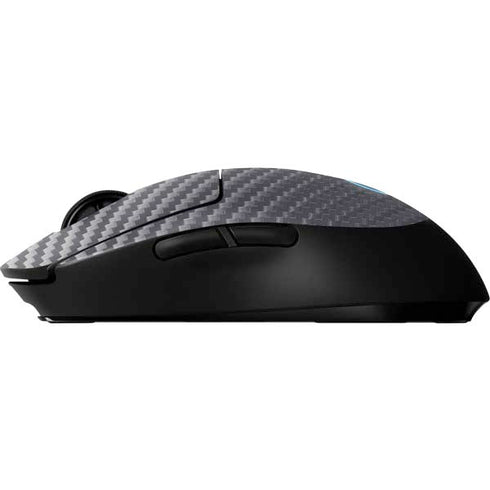 Silver Carbon Fiber Specialty Texture Material G Pro Wireless Gaming Mouse Skin