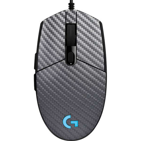 Silver Carbon Fiber Specialty Texture Material G203 Prodigy RGB Wired Gaming Mouse Skin