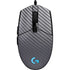 Silver Carbon Fiber Specialty Texture Material G203 Prodigy RGB Wired Gaming Mouse Skin