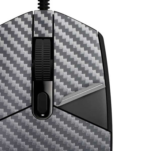Silver Carbon Fiber Specialty Texture Material G203 Prodigy RGB Wired Gaming Mouse Skin