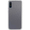 Silver Carbon Fiber Specialty Texture Material Galaxy A10e Clear Case