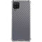 Silver Carbon Fiber Specialty Texture Material Galaxy A12 Clear Case