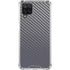 Silver Carbon Fiber Specialty Texture Material Galaxy A12 Clear Case