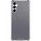 Silver Carbon Fiber Specialty Texture Material Galaxy A15 5G Clear Case
