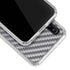 Silver Carbon Fiber Specialty Texture Material Galaxy A20 Clear Case