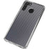 Silver Carbon Fiber Specialty Texture Material Galaxy A21 Clear Case