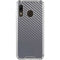 Silver Carbon Fiber Specialty Texture Material Galaxy A30 Clear Case