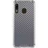 Silver Carbon Fiber Specialty Texture Material Galaxy A30 Clear Case