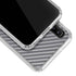 Silver Carbon Fiber Specialty Texture Material Galaxy A30 Clear Case