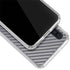 Silver Carbon Fiber Specialty Texture Material Galaxy A50 Clear Case