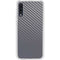 Silver Carbon Fiber Specialty Texture Material Galaxy A50 Clear Case