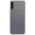 Silver Carbon Fiber Specialty Texture Material Galaxy A50 Clear Case