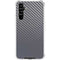 Silver Carbon Fiber Specialty Texture Material Galaxy A54 5G Clear Case