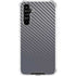 Silver Carbon Fiber Specialty Texture Material Galaxy A54 5G Clear Case