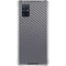 Silver Carbon Fiber Specialty Texture Material Galaxy A71 5G Clear Case