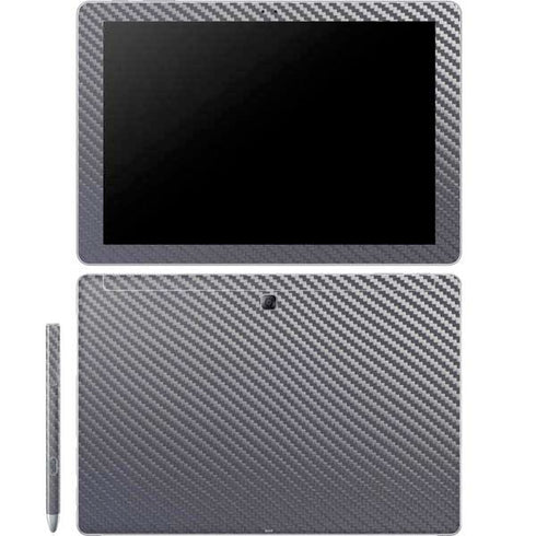 Silver Carbon Fiber Specialty Texture Material Galaxy Book 12in Skin