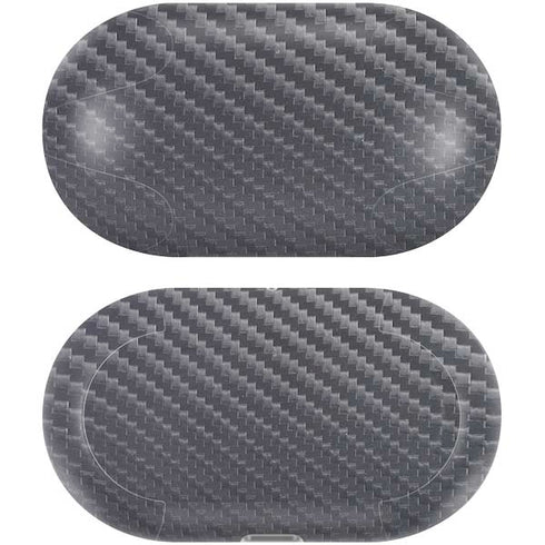 Silver Carbon Fiber Specialty Texture Material Galaxy Buds Plus Skin