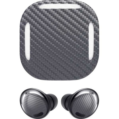 Silver Carbon Fiber Specialty Texture Material Galaxy Buds Pro Skin