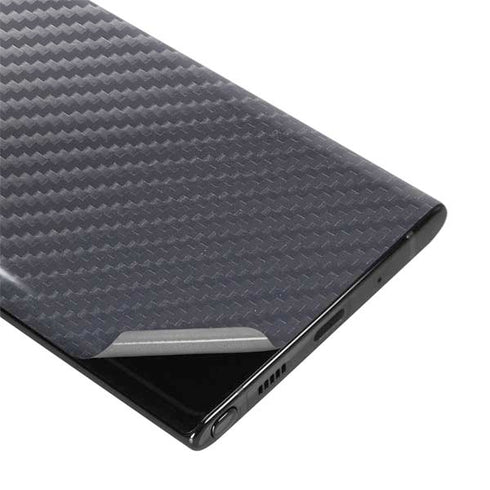 Silver Carbon Fiber Specialty Texture Material Galaxy Note 10 Plus Skin