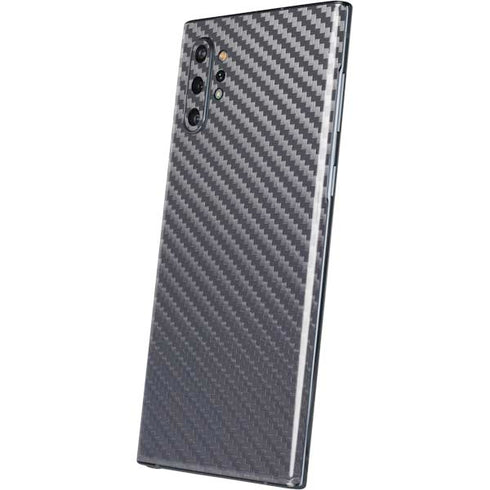 Silver Carbon Fiber Specialty Texture Material Galaxy Note 10 Plus Skin